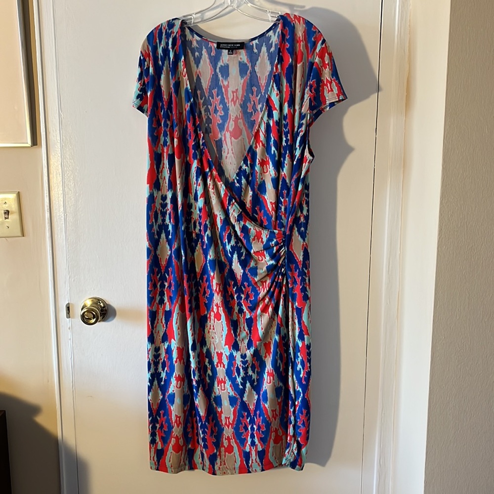 Jones NY faux wrap dress